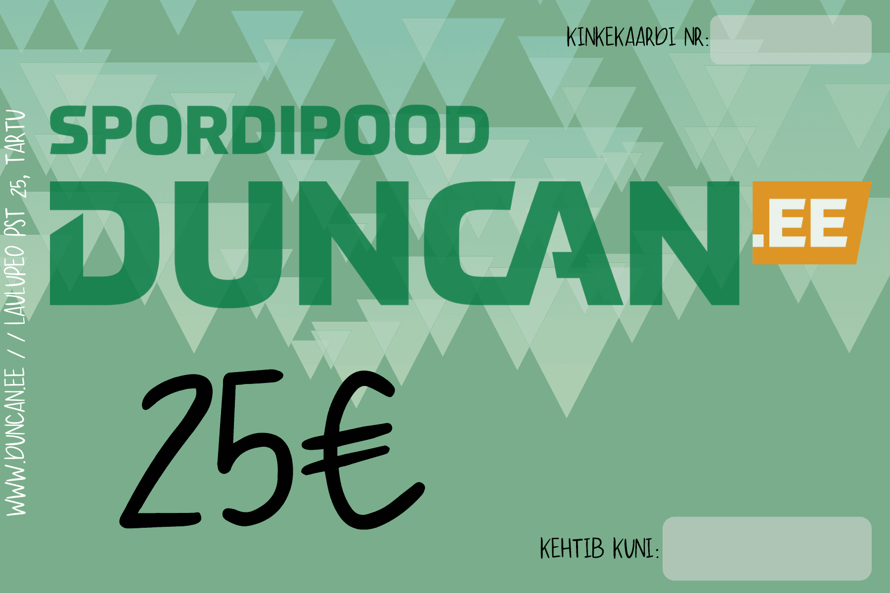 Kinkekaart 25€